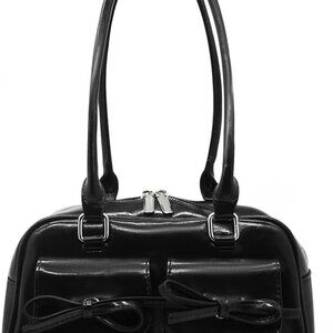 Chic Hobo Bags for Women Retro Tote Handbag Top Handle PU Leather Shoulder Bag f